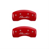 MGP 4 Caliper Covers Engraved Front & Rear Prowler Red finish silver ch thumbnail 2