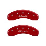 MGP 4 Caliper Covers Engraved Front & Rear Prowler Red finish silver ch thumbnail 5