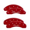 MGP 4 Caliper Covers Engraved Front & Rear Prowler Red finish silver ch thumbnail 9