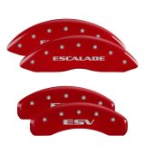 MGP 4 Caliper Covers Engraved Front & Rear MGP Red finish silver ch thumbnail 5