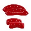 MGP 4 Caliper Covers Engraved Front & Rear C5/Corvette Red finish silver ch thumbnail 5