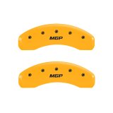 MGP Front set 2 Caliper Covers Engraved Front GMC Black finish silver ch thumbnail 8