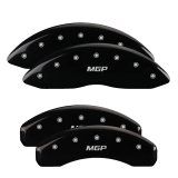 MGP Front set 2 Caliper Covers Engraved Front MGP Black finish silver ch thumbnail 7
