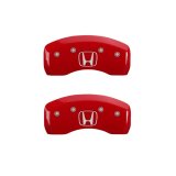MGP 4 Caliper Covers Engraved Front Honda Engraved Rear H Logo Red finish silver ch thumbnail 9