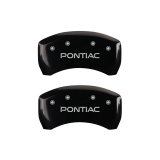 MGP 4 Caliper Covers Engraved Front & Rear Pontiac Black finish silver ch thumbnail 9