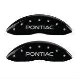 MGP 4 Caliper Covers 98-02 Pontiac Firebird (Ex WS6) Front Pontiac Rear Arrow Blk Finish Silver Char thumbnail 1