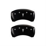 MGP 4 Caliper Covers 98-02 Pontiac Firebird (Ex WS6) Front Pontiac Rear Arrow Blk Finish Silver Char thumbnail 2