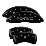MGP 4 Caliper Covers 98-02 Pontiac Firebird (Ex WS6) Front Pontiac Rear Arrow Blk Finish Silver Char thumbnail 3