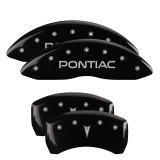 MGP 4 Caliper Covers 98-02 Pontiac Firebird (Ex WS6) Front Pontiac Rear Arrow Blk Finish Silver Char thumbnail 4