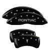 MGP 4 Caliper Covers 98-02 Pontiac Firebird (Ex WS6) Front Pontiac Rear Arrow Blk Finish Silver Char thumbnail 8