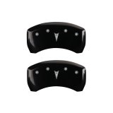 MGP 4 Caliper Covers 98-02 Pontiac Firebird (Ex WS6) Front Pontiac Rear Arrow Blk Finish Silver Char thumbnail 9