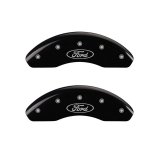 MGP 4 Caliper Covers Engraved Front Mustang Engraved Rear SN95/GT Black finish silver ch thumbnail 3