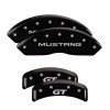 MGP 4 Caliper Covers Engraved Front Mustang Engraved Rear SN95/GT Black finish silver ch thumbnail 5