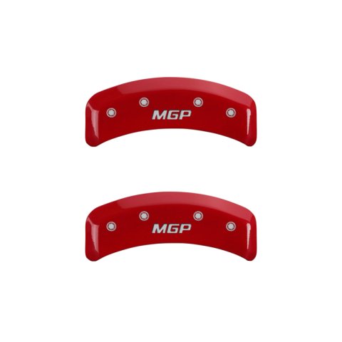 MGP 4 Caliper Covers Engraved Front & Rear MGP Red finish silver ch thumbnail 8