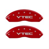 MGP 4 Caliper Covers Engraved Front & Rear Vtech Red finish silver ch thumbnail 2