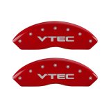 MGP 4 Caliper Covers Engraved Front & Rear Vtech Red finish silver ch thumbnail 6