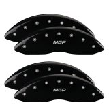 MGP 4 Caliper Covers Engraved Front & Rear MGP Black finish silver ch thumbnail 6