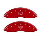 MGP 4 Caliper Covers Engraved Front Gen 2/Viper Engraved Rear Gen 2/Snake Red finish silver ch thumbnail 2