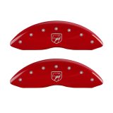 MGP 4 Caliper Covers Engraved Front Gen 2/Viper Engraved Rear Gen 2/Snake Red finish silver ch thumbnail 6