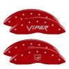 MGP 4 Caliper Covers Engraved Front Gen 2/Viper Engraved Rear Gen 2/Snake Red finish silver ch thumbnail 9