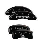 MGP 4 Caliper Covers Engraved Front Honda Engraved Rear H Logo Black finish silver ch thumbnail 3