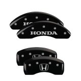MGP 4 Caliper Covers Engraved Front Honda Engraved Rear H Logo Black finish silver ch thumbnail 4