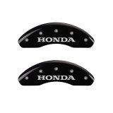 MGP 4 Caliper Covers Engraved Front Honda Engraved Rear H Logo Black finish silver ch thumbnail 7