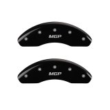 MGP 4 Caliper Covers Engraved Front & Rear MGP Black finish silver ch thumbnail 1