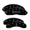 MGP 4 Caliper Covers Engraved Front Lincoln Engraved Rear Star logo Black finish silver ch thumbnail 8