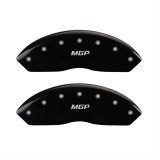 MGP 4 Caliper Covers Engraved Front & Rear MGP Black finish silver ch thumbnail 1