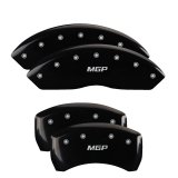 MGP 4 Caliper Covers Engraved Front & Rear MGP Black finish silver ch thumbnail 4