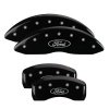MGP 4 Caliper Covers Engraved Front & Rear Oval logo/Ford Black finish silver ch thumbnail 5