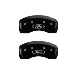 MGP 4 Caliper Covers Engraved Front & Rear Oval logo/Ford Black finish silver ch thumbnail 6