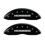 MGP 4 Caliper Covers Engraved Front & Rear Hummer Black finish silver ch thumbnail 1