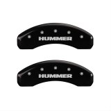 MGP 4 Caliper Covers Engraved Front & Rear Hummer Black finish silver ch thumbnail 2