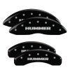 MGP 4 Caliper Covers Engraved Front & Rear Hummer Black finish silver ch thumbnail 7