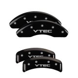 MGP 4 Caliper Covers Engraved Front & Rear MGP Black finish silver ch thumbnail 6