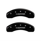 MGP 4 Caliper Covers Engraved Front & Rear MOPAR Black finish silver ch thumbnail 2