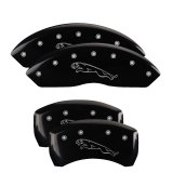 MGP Front set 2 Caliper Covers Engraved Front MGP Black finish silver ch thumbnail 6
