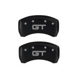 MGP 4 Caliper Covers Engraved Front Mustang Engraved Rear S197/GT Red finish silver ch thumbnail 6