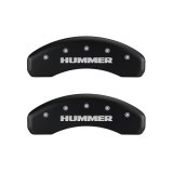 MGP 4 Caliper Covers Engraved Front & Rear Hummer Red finish silver ch thumbnail 7