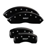 MGP 4 Caliper Covers Engraved Front & Rear MGP Black finish silver ch thumbnail 3