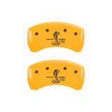 MGP Rear set 2 Caliper Covers Engraved Rear GT500 Shelby & Cobra Black finish silver ch thumbnail 6
