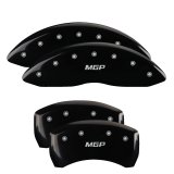 MGP 4 Caliper Covers Engraved Front & Rear MGP Black finish silver ch thumbnail 3