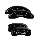 MGP 4 Caliper Covers Engraved Front Escalade Engraved Rear EXT Black finish silver ch thumbnail 6