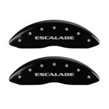MGP 4 Caliper Covers Engraved Front Escalade Engraved Rear EXT Black finish silver ch thumbnail 7