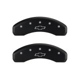MGP 4 Caliper Covers Engraved Front & Rear Bowtie Red finish silver ch thumbnail 7