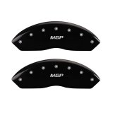 MGP 4 Caliper Covers Engraved Front & Rear MGP Black finish silver ch thumbnail 3