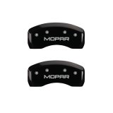 MGP 4 Caliper Covers Engraved Front & Rear MOPAR Black finish silver ch thumbnail 9