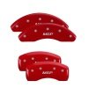 MGP 4 Caliper Covers Engraved Front & Rear MGP Red finish silver ch thumbnail 8